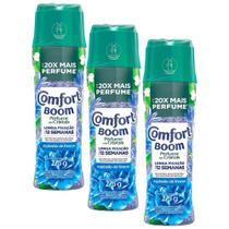 Kit 3 Odorizante de Roupas Comfort Boom Perfume em Cristais Explosão de Frescor 275g