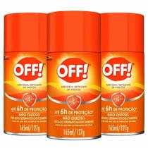 Kit 3 Offaerosol Repelente De Insetos Family 3x165ml Off!