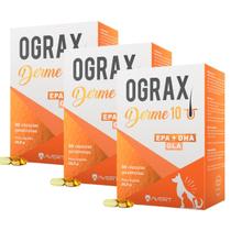 Kit 3 Ograx Derme 10 30 Cápsulas Suplemento para Cães e Gatos Avert Kit 3 Ograx Derme 10 30 Cápsulas Suplemento para Cães e Gatos Avert