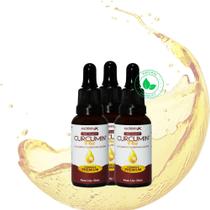 Kit 3 Oil Natural Tumeric Açafrão Da terra Premium