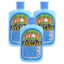 Kit 3 Óleo Atalaia Para Cabelo Restaurador Volta Cor Natural Tratamento Capilar Grisalhos 120ml