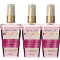 kit 3 Óleo Capilar BeautyColor Elixir Rosa Mosqueta 40ml