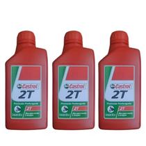 Kit 3 Oleo Castrol 500 ml Para Motores 2 Tempos Roçadeiras Motos Kit 3 Oleo Castrol 500 ml Para Motores 2 Tempos Roçadeiras Motos