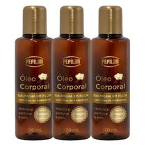 Kit 3 Óleo Corporal Baunilha Em Flor 120Ml - Pepilon
