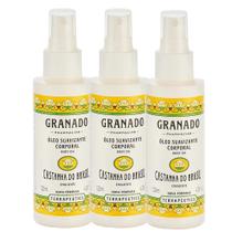 Kit 3 Óleo Corporal Emoliente Castanha do Brasil Granado Terrapeutics 120ml