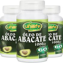 Kit 3 Óleo de abacate 60 cápsulas Unilife