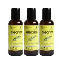 Kit 3 Óleo de Alecrim Natuseiva 100mL Crescimento Capilar Natural Nutrição Hidratação Pele e Fios
