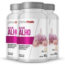 Kit 3 Óleo de Alho Clinicmais 500mg 60 Cápsulas