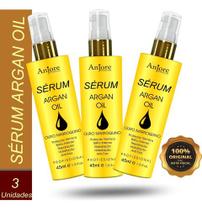 Kit 3 óleo de argan serum oil 45ml anjore
