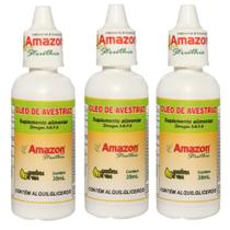 Kit 3 Oleo De Avestruz Amazon Struthio - 35ml