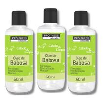 Kit 3 Óleo de Babosa Hidratação Nutrição Cabelo e Corpo