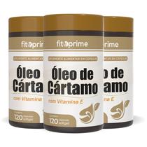 Kit 3 Óleo De Cártamo com Vitamina E 1000mg 120 Cápsulas Fitoprime Kit 3 Óleo De Cártamo com Vitamina E 1000mg 120 Cápsulas Fitoprime