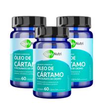Kit 3 Óleo de Cártamo e Picolinato de Cromo 60 Cáps 1000mg Kit 3 Óleo de Cártamo e Picolinato de Cromo 60 Cáps 1000mg