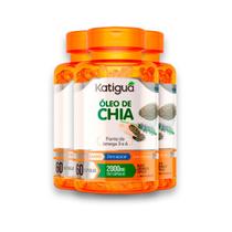 Kit 3 Óleo de Chia Katiguá 1000mg 60 Cápsulas Kit 3 Óleo de Chia Katiguá 1000mg 60 Cápsulas