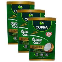 Kit 3 Óleo de Coco Copra Extra Virgem Sachê 15ml
