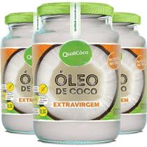 Kit 3 Óleo De Coco Extra Virgem 500Ml Qualicôco Kit 3 Óleo De Coco Extra Virgem 500Ml Qualicôco