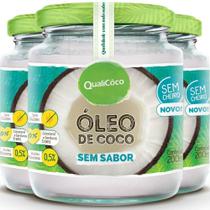 Kit 3 Óleo de Coco Sem sabor 200ml Qualicôco