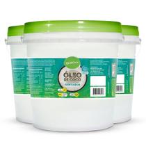 Kit 3 Óleo de Coco Sem Sabor Qualicoco 3 litros virgem Kit 3 Óleo de Coco Sem Sabor Qualicoco 3 litros virgem