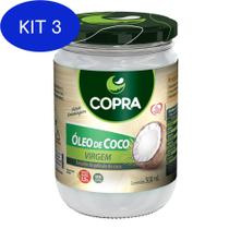 Kit 3 Óleo De Coco Virgem 500Ml - Copra - Copra alimentos