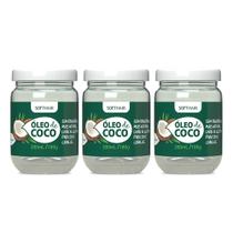 Kit 3 Óleo de Côco Virgem para Cabelo e Pele Rosto Tratamento Capilar Umectação 180g Soft Hair Kit 3 Óleo de Côco Virgem para Cabelo e Pele Rosto Tratamento Capilar Umectação 180g Soft Hair