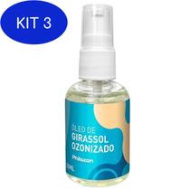 Kit 3 Óleo De Girassol 30Ml - Ozonizado - Dist Viva Melhor