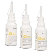 Kit 3 Óleo De Girassol Corporal Bico Aplicador 200ml Farmax
