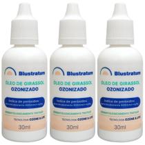 Kit 3 Óleo de Girassol Ozonizado 30ml Tecnologia Ozone Life Blustratum