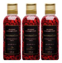 Kit 3 Óleo de Massagem Corporal Sensual