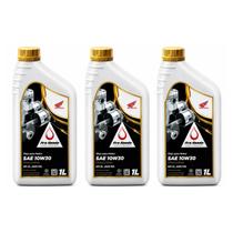 Kit 3 Oleo de Motor Honda Semisintético 10W30 Moto Quadriciclo 1L Kit 3 Oleo de Motor Honda Semisintético 10W30 Moto Quadriciclo 1L