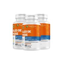 Kit 3 Óleo de Peixe Ômega 3 1000mg 3x60 cps Floral Ervas do Brasil