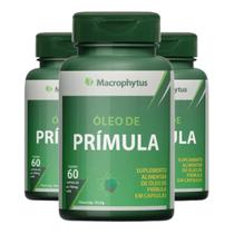 Kit 3 Óleo de Prímula 760mg Ácido Gama-Linolênico Ômega 6 Equilibrio Hormonal 60 Cápsula Macrophytus