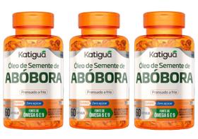 Kit 3 Óleo De Semente De Abóbora 60 Cápsulas Katigua