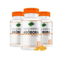 KIT 3 Óleo de Semente de Abóbora com Vitamina E 120 caps Ayeko