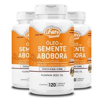 Kit 3 Óleo de Semente de Abóbora Unilife 120 Cápsulas