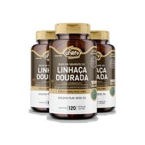 Kit 3 Óleo de Semente de Linhaça Dourada Unilife 120 cápsulas