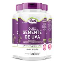 Kit 3 Óleo De Semente De Uva 1000Mg Unilife 60 Cápsulas
