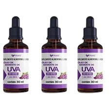 Kit 3 Óleo De Semente De Uva 30ml - Muwiz