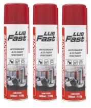 Kit 3 Óleo Desengripante Lubrificante Spray 300ml - Lub Fast Kit 3 Óleo Desengripante Lubrificante Spray 300ml - Lub Fast
