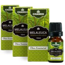 Kit 3 Óleo Essencial de Melaleuca alternifolia Tea Tree 10ml - Chamel