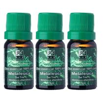 Kit 3 Oleo Essencial de Melaleuca Tea Tree Puro 10 ML Original RHR