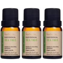 Kit 3 Óleo Essencial de Melaleuca (Tea Tree) Via Aroma 10ml
