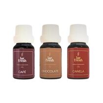 Kit 3 Óleo Essencial P/ Ambiente Café Puro Natural Lar Fresh