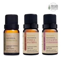 Kit 3 Óleo Essencial Puro Via Aroma 10ml - Escolha o seu