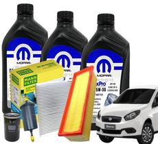 Kit 3 Óleo MOPAR 5w30 + Kit de Filtros Ar/Óleo/Combustível/Cabine MANN FILTER Kit 3 Óleo MOPAR 5w30 + Kit de Filtros Ar/Óleo/Combustível/Cabine MANN FILTER