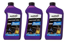 Kit 3 Óleo Motor Radnaq 15w40 Semissintético Sm Original
