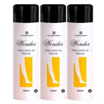 Kit 3 Óleo Para Corpo Pernas Massagem Relaxante Dores Musculares