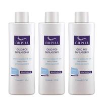 Kit 3 Óleo Pós Depilação Hidratante Removedor Depilatório Nupill 145ml Kit 3 Óleo Pós Depilação Hidratante Removedor Depilatório Nupill 145ml