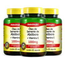 Kit 3 Óleo Semente de Abóbora + Vitamina E 60 Cáps Maxinutri