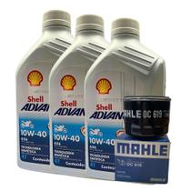 Kit 3 Óleo Shell 10w40 Advance Filtro De Óleo Bmw F800