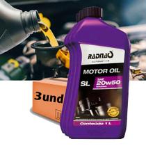 Kit 3 Óleos 20w50 Mineral Radnaq Sl Carro